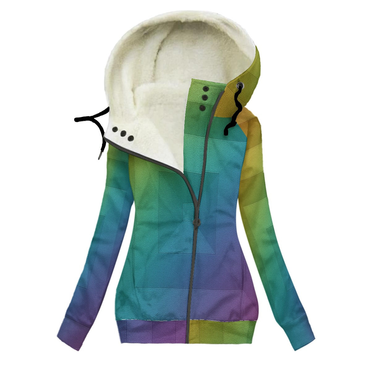Women's Long Jacket With Fleece Lining