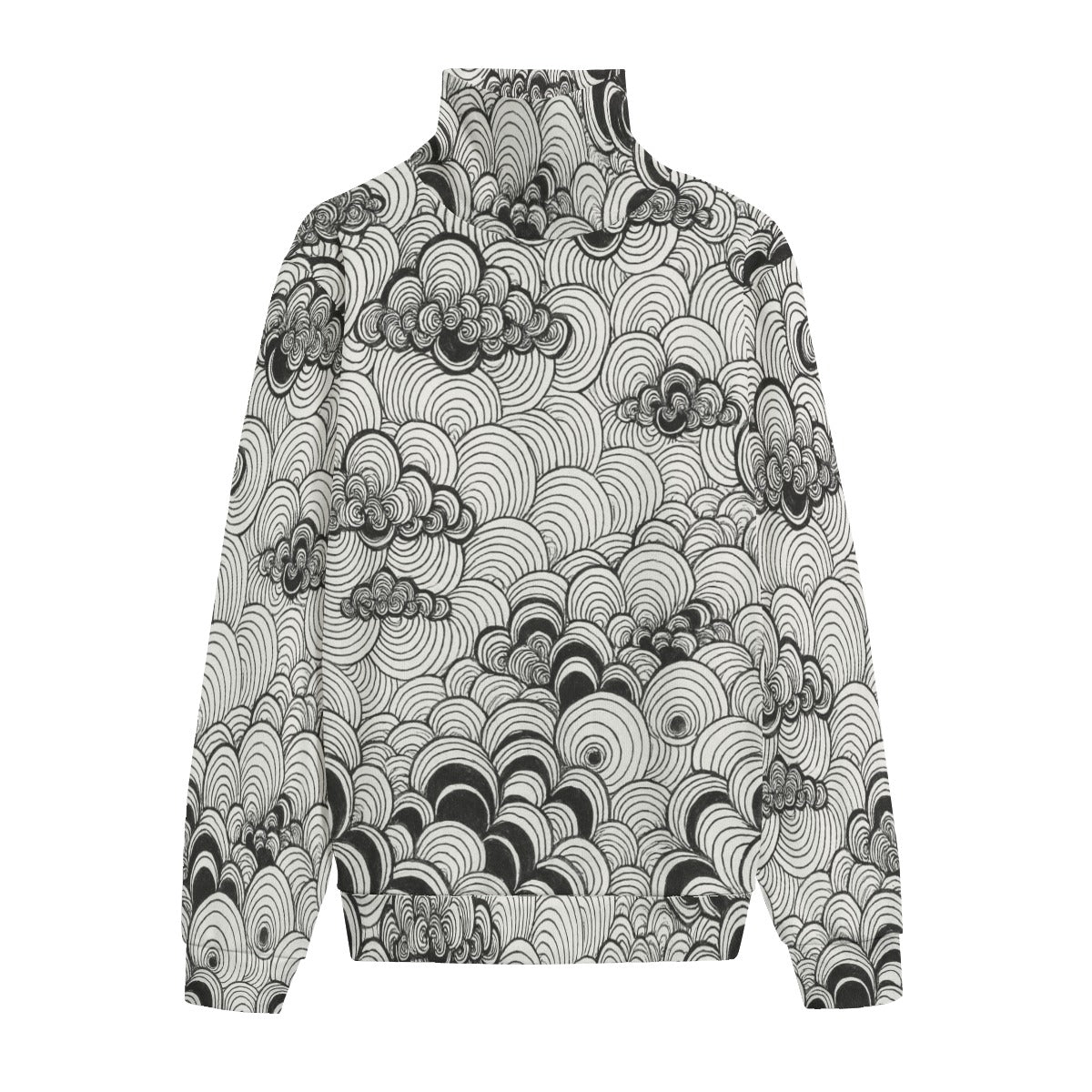 Unisex Turtleneck Knitted Fleece Sweater