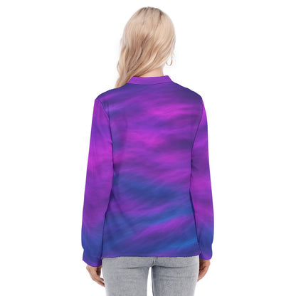 Women's Long Sleeve Blouse With Button Closure