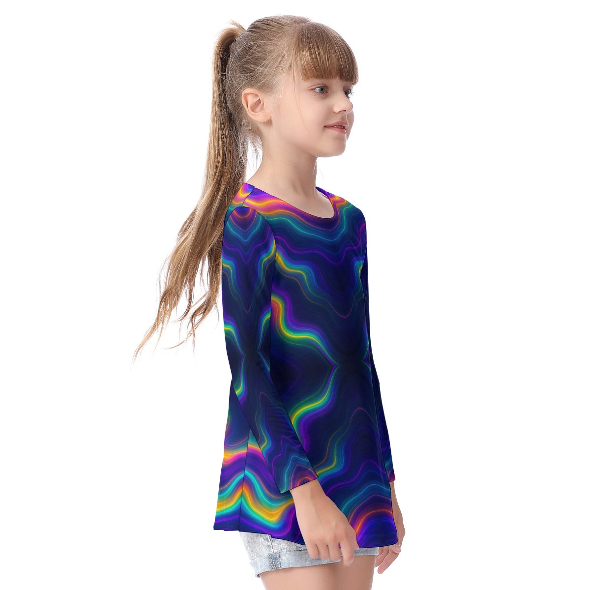 Unisex Kid's Long Sleeve O-neck T-shirt