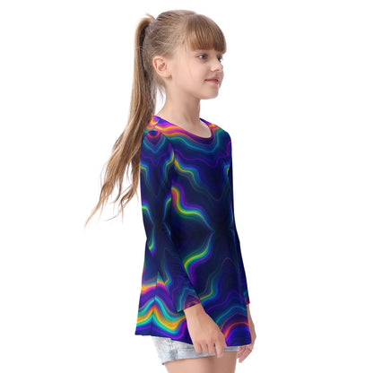 Unisex Kid's Long Sleeve O-neck T-shirt