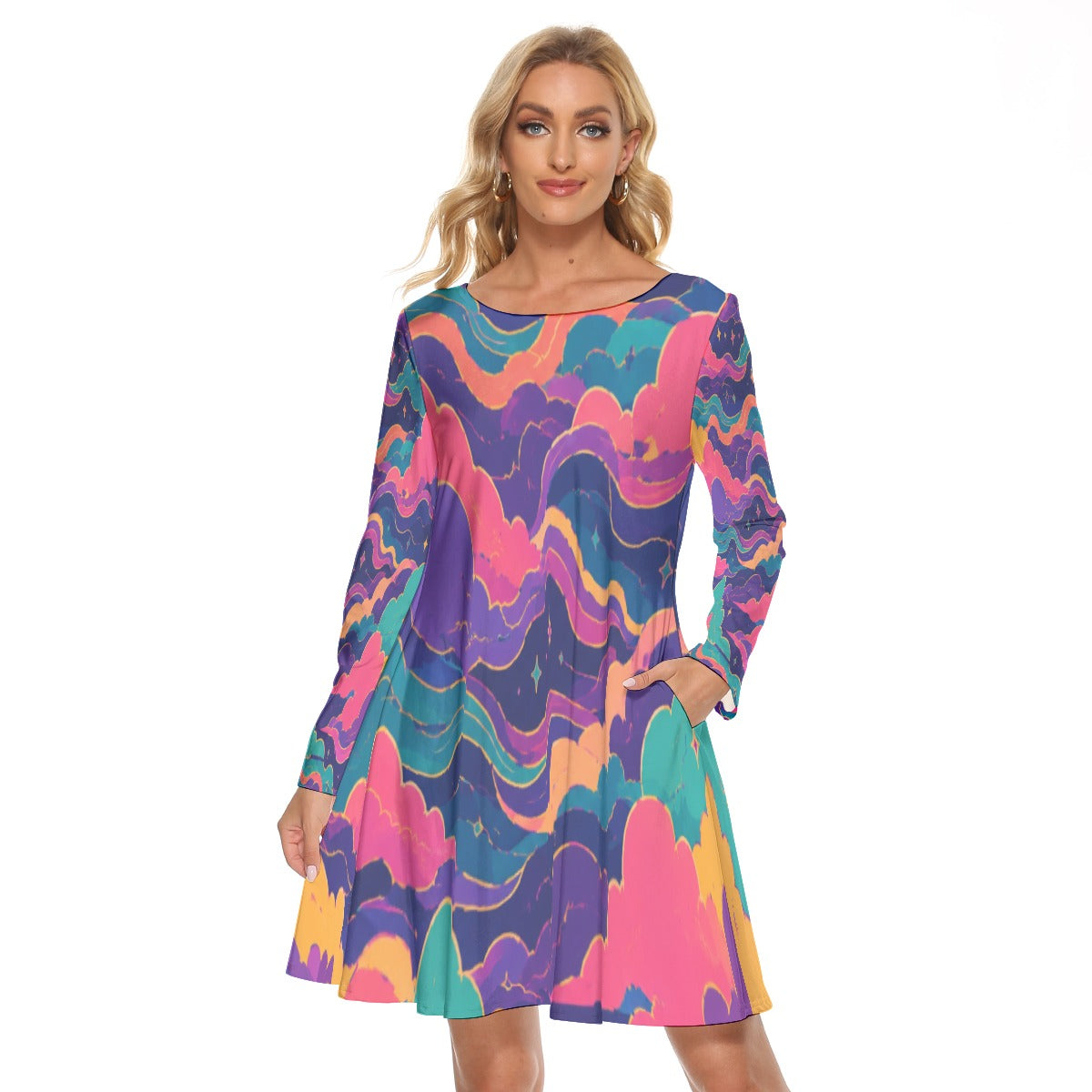 Women's Crew Neck Dress by O’Nimbus