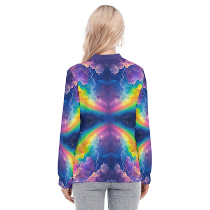 Women's Long Sleeve Blouse With Button Closure