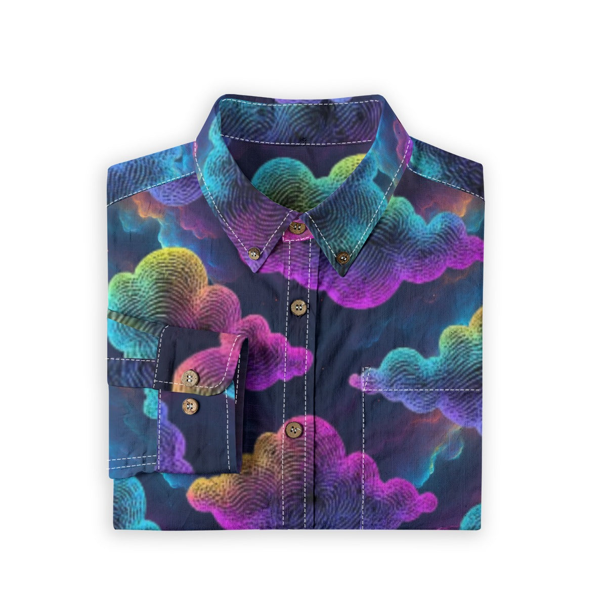 Men's Casual Lapel Long Sleeve Shirt|125GSM Cotton