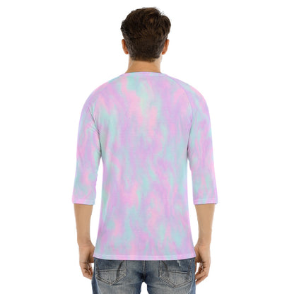 Men's Bracelet Sleeve T-shirt With Button Closure - view 4