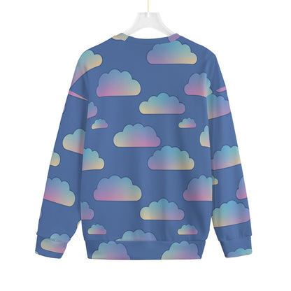 Unisex Drop-shoulder Knitted Fleece Sweater - view 2