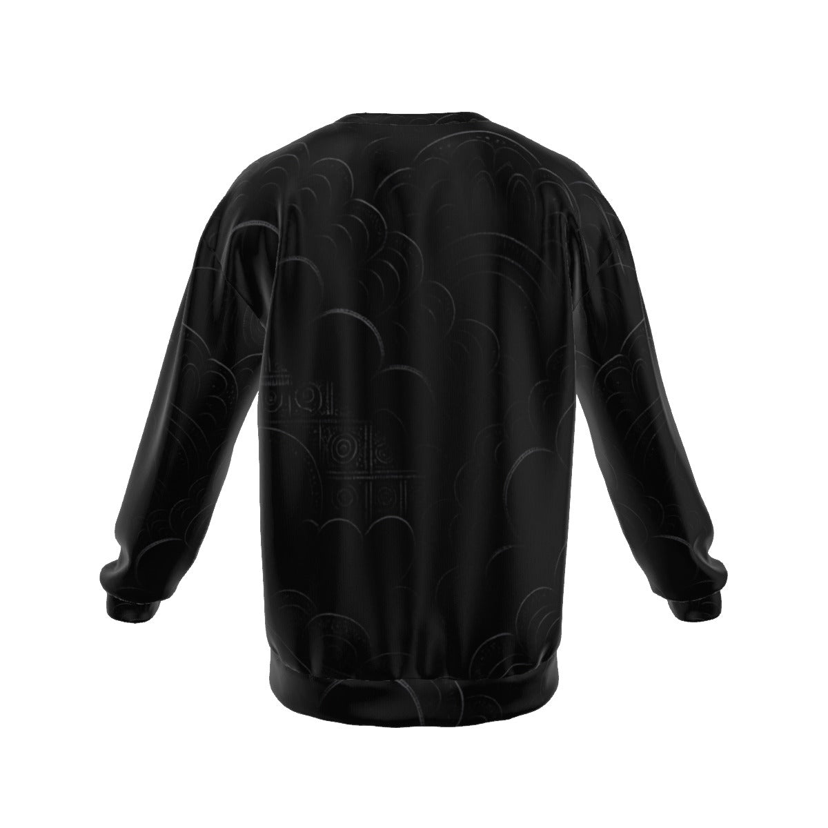Men's Drop Shoulder Round Neck Long-Sleeved Sweatshirt