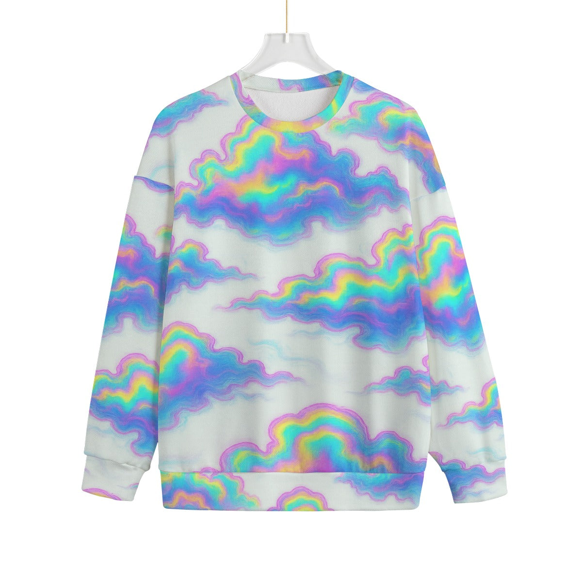 Unisex Drop-shoulder Knitted Fleece Sweater - view 1