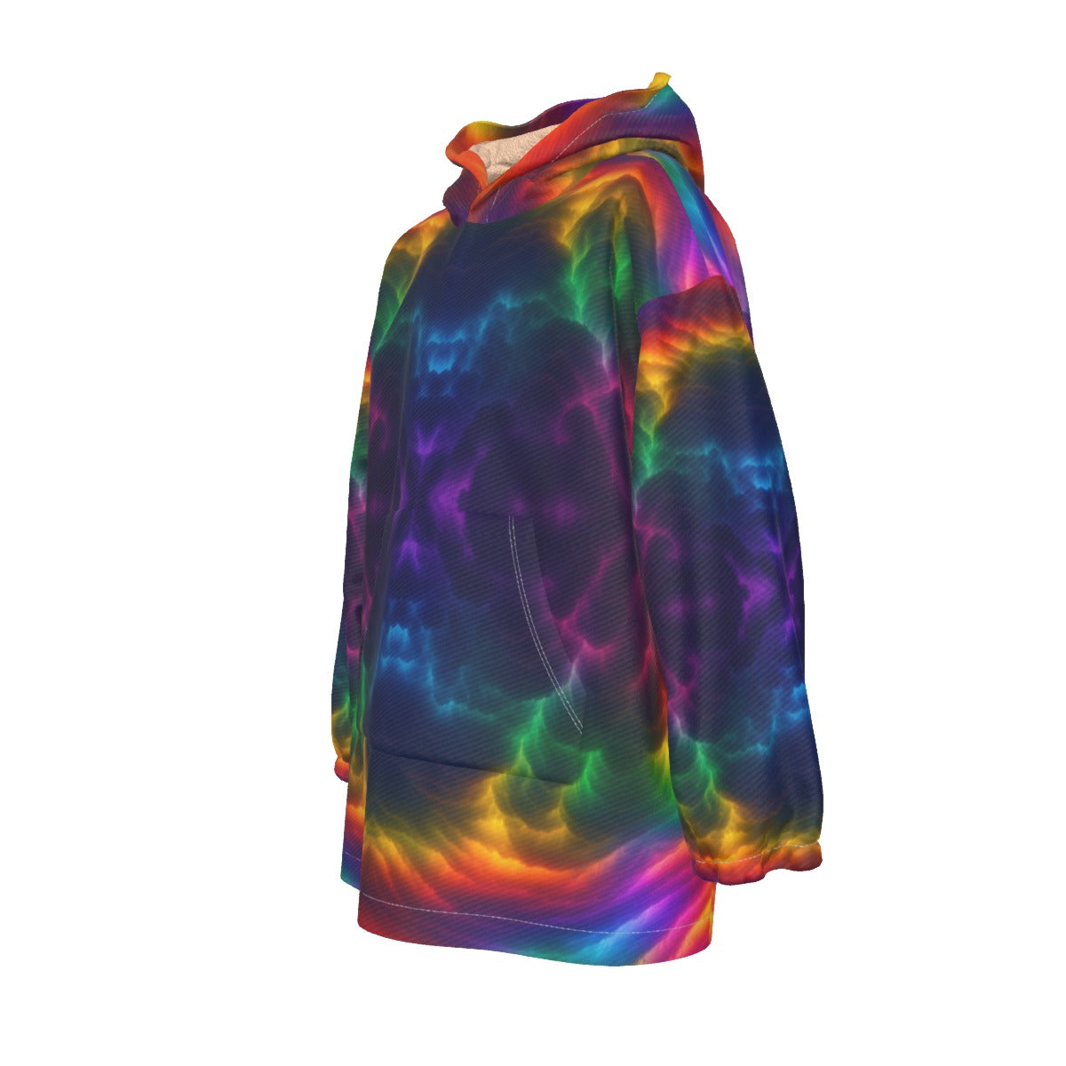 Unisex Kid's Sherpa Fleece Hoodie Blanket