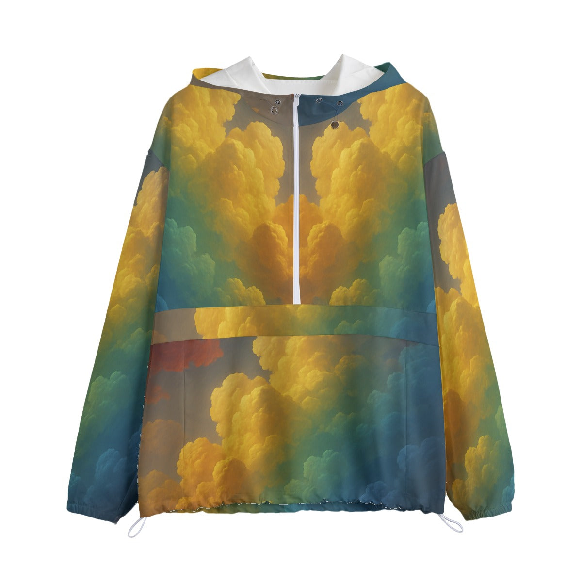 Unisex Pullover Jacket With Zipper Closure