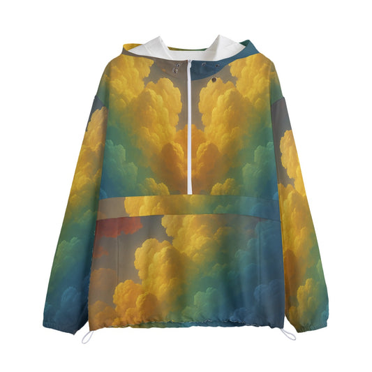 Unisex Pullover Jacket With Zipper Closure