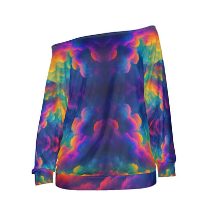 Women's Off-Shoulder Sweatshirt