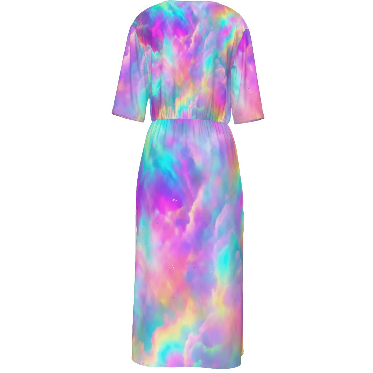 Women's Short Sleeve V-neck Dress