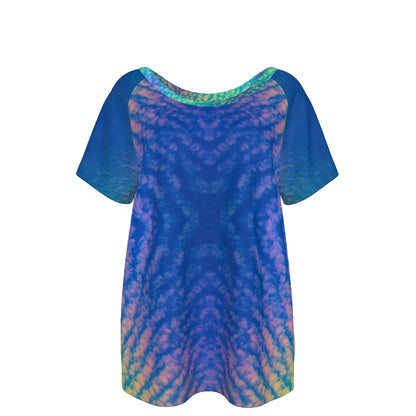 Women's Round Neck T-shirt With Raglan Sleeve