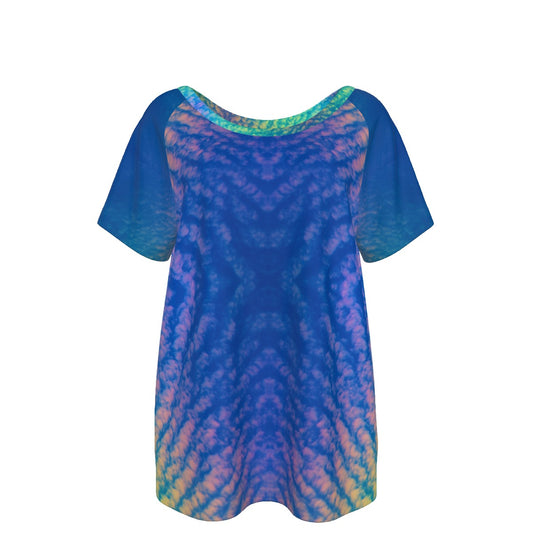 Women's Round Neck T-shirt With Raglan Sleeve