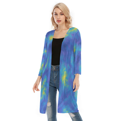 Women's V-neck Mesh Cardigan