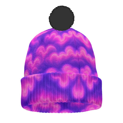 Knitted Hat With Pom-Pom