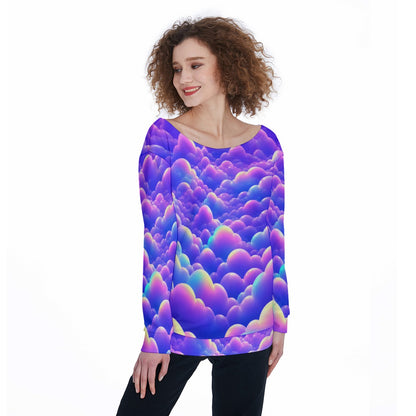 Women's Off-Shoulder Sweatshirt