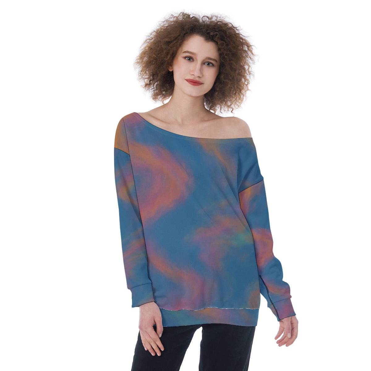 Women's Off-Shoulder Sweatshirt