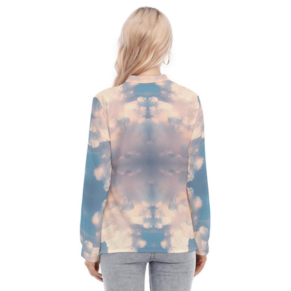 Women's Long Sleeve Blouse With Button Closure