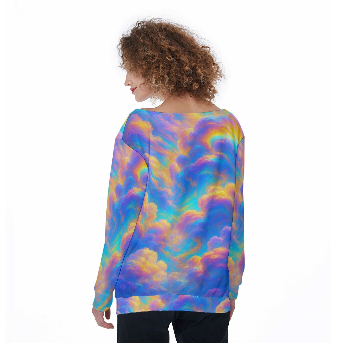 Women's Off-Shoulder Sweatshirt