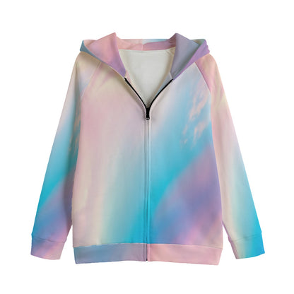 Unisex Kid's Zip Up Raglan Sleeve Hoodie | 310GSM Cotton