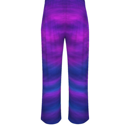 Unisex Knitted Fleece Wide Leg Pants