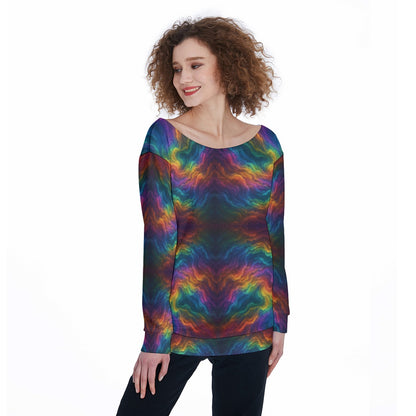 Women's Off-Shoulder Sweatshirt