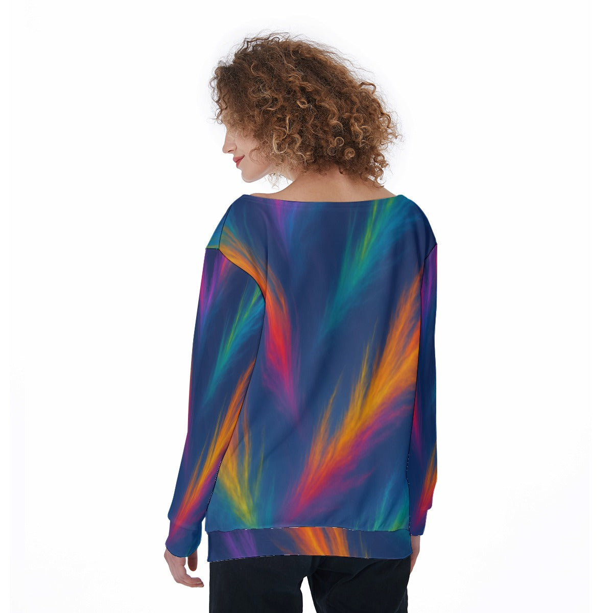 Women's Off-Shoulder Sweatshirt