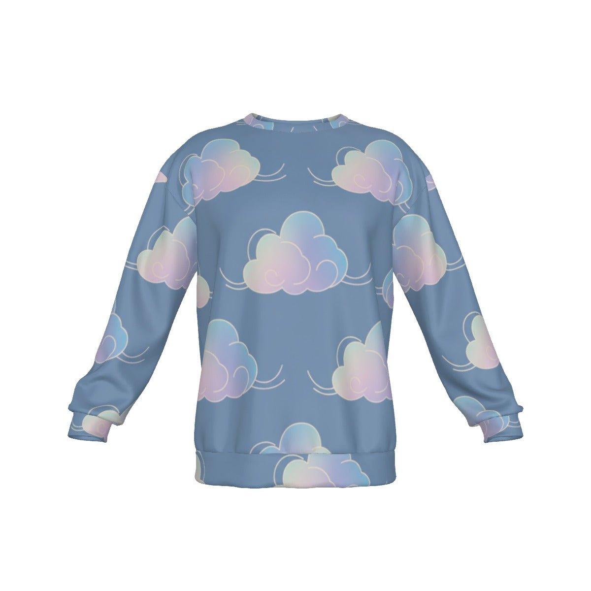 Men's Drop Shoulder Round Neck Long-Sleeved Sweatshirt