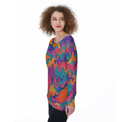 Women's Off-Shoulder Sweatshirt