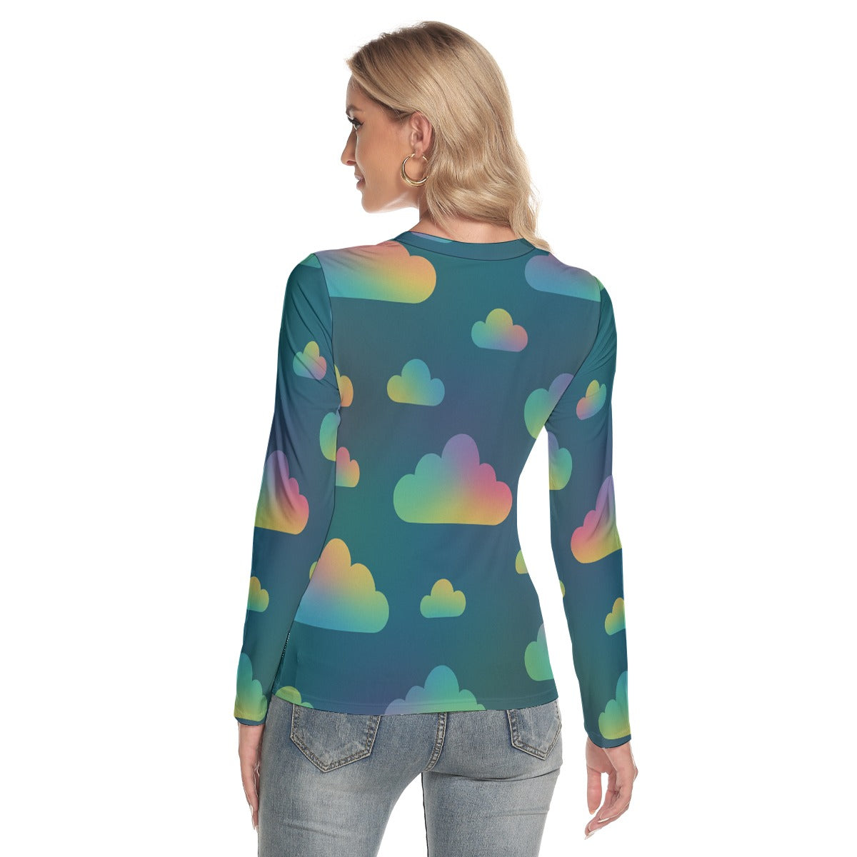 Women's V-Neck Long Sleeves T-Shirt