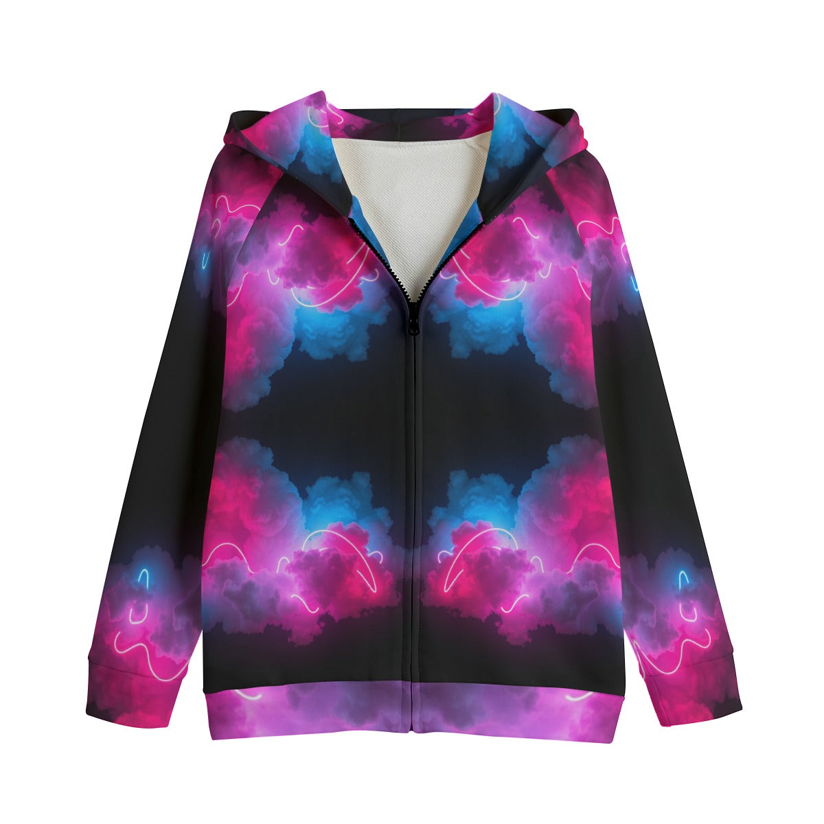 Unisex Kid's Zip Up Raglan Sleeve Hoodie | 310GSM Cotton