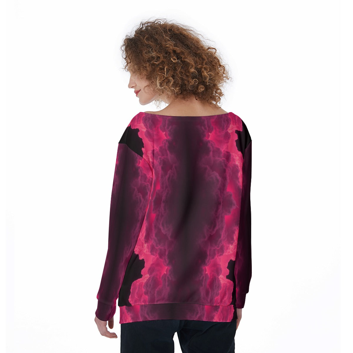 Women's Off-Shoulder Sweatshirt