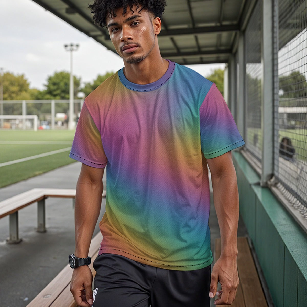 Unisex Drop Shoulder Crew Neck T-Shirt