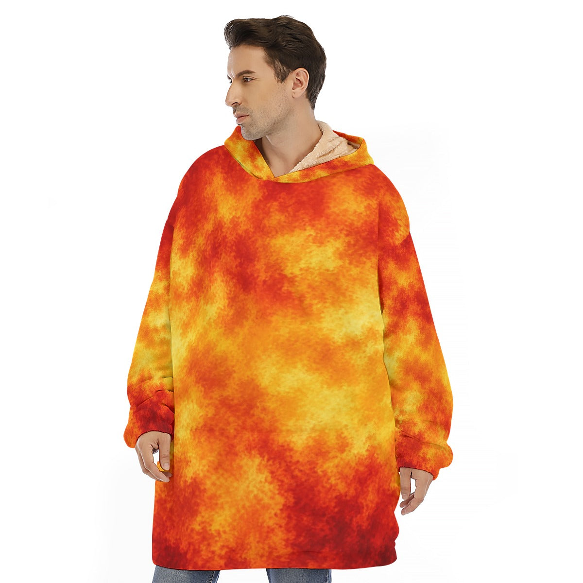 Unisex Sherpa-Fleece Hoodie Blanket - view 1
