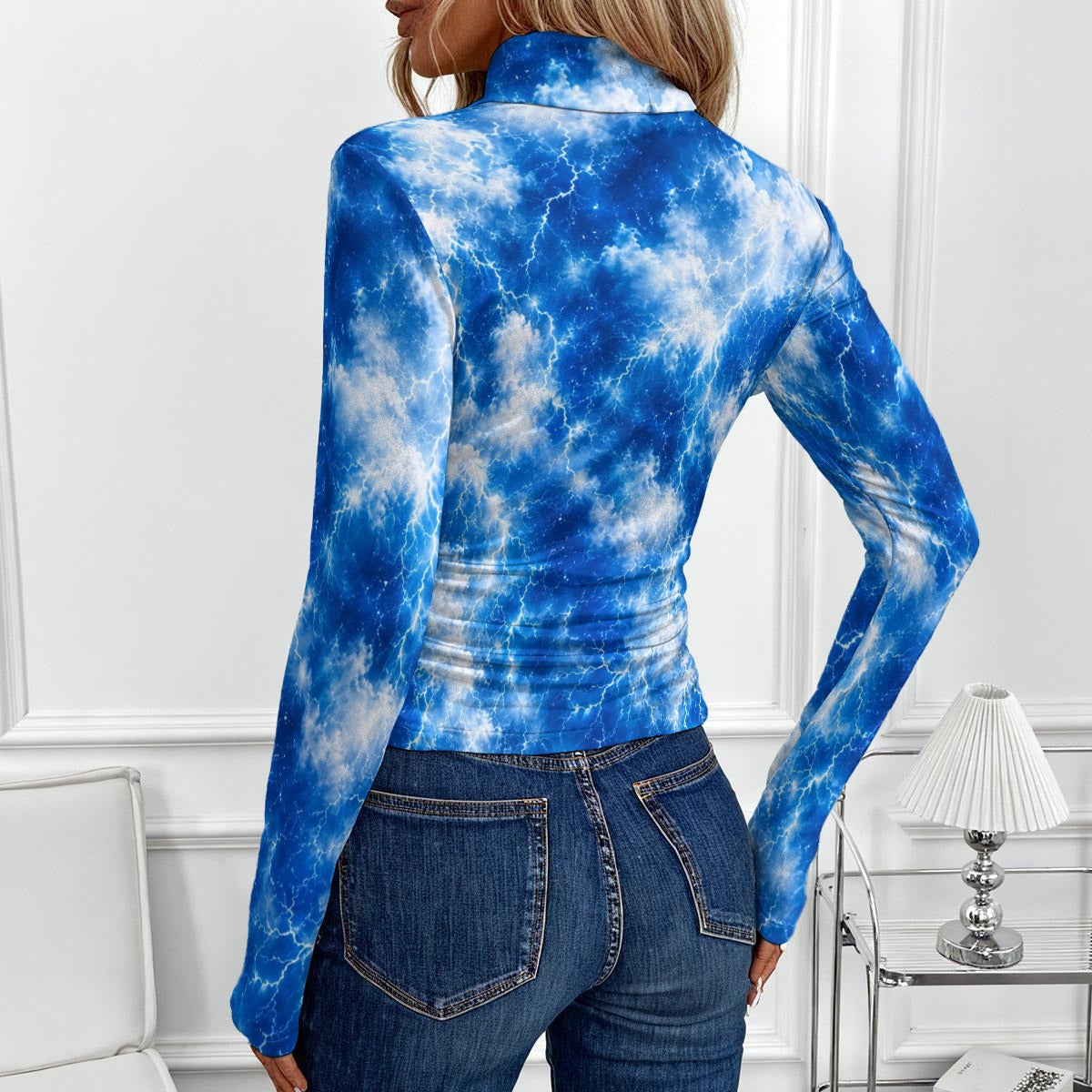 Women's High-Neck Top With Long Sleeve by O’Nimbus – view 3