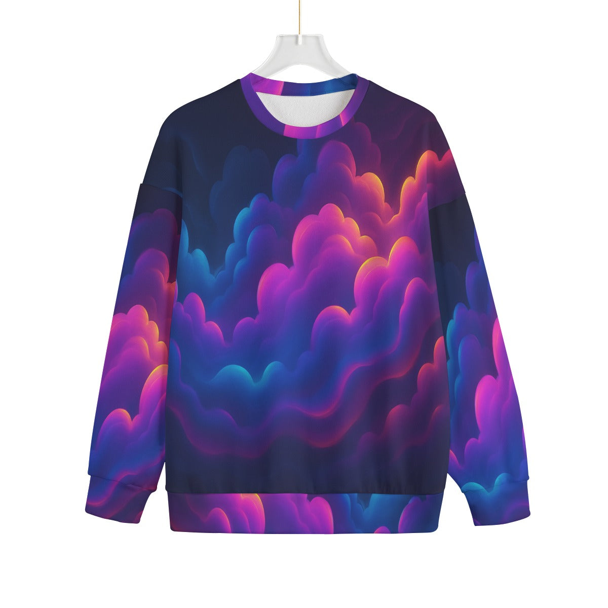 Unisex Drop-shoulder Knitted Fleece Sweater - view 1