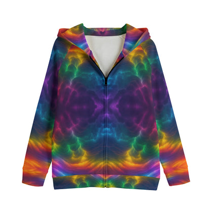 Unisex Kid's Zip Up Raglan Sleeve Hoodie | 310GSM Cotton