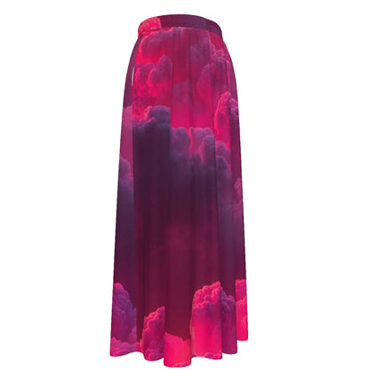Women's Maxi Chiffon Skirts With Lining