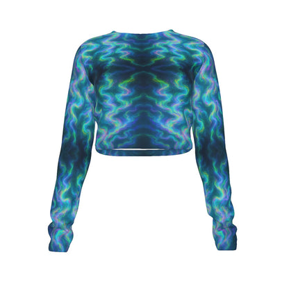 Women's Round Neck Crop Top T-Shirt