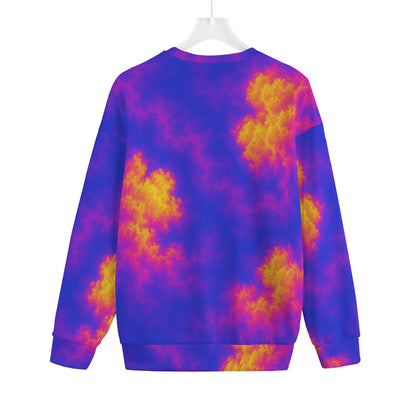 Unisex Drop-shoulder Knitted Fleece Sweater - view 2