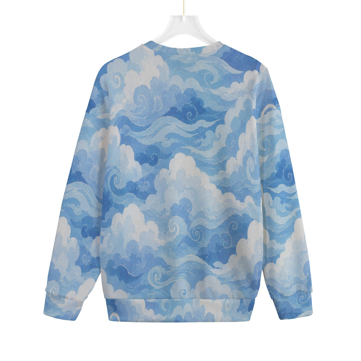 Unisex Drop-shoulder Knitted Fleece Sweater - view 2