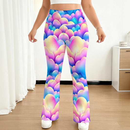 All-over print Women's Flare Yoga Pants