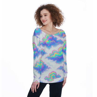 Women's Off-Shoulder Sweatshirt