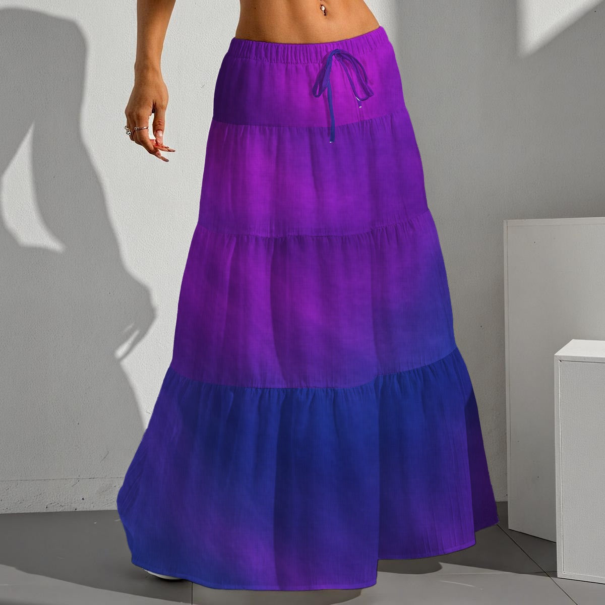 Women's Pleated Long Skirt