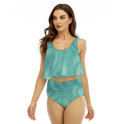 Women's Ruffled Vest Bikini Swimsuit