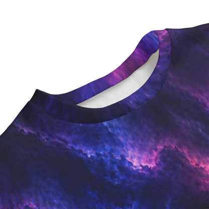 Unisex Drop-shoulder Knitted Fleece Sweater - view 3
