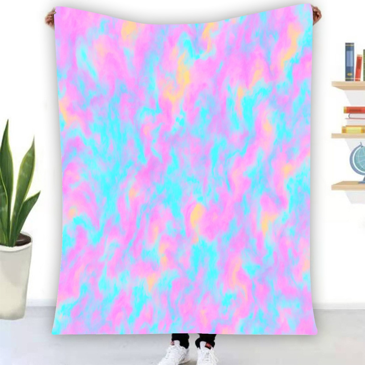 Unisex Single-Side Printing Flannel Blanket