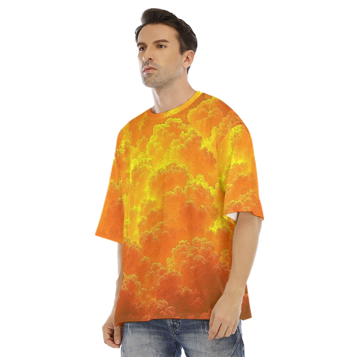 Men's Drop Shoulder T-shirt With Short Sleeve